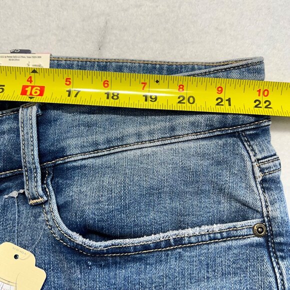 St. John's Bay Women's Stretch Blue Denim Capri Plus Sz 24W Secretly Slender NWT - Picture 8 of 11